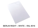 Design shower tray, with right-angled drainage at 17 x 17 cm, Width 100 to 200 x l. 70 to 100 cm, anti-slip, made to measure by the cm, FREE DELIVERY
